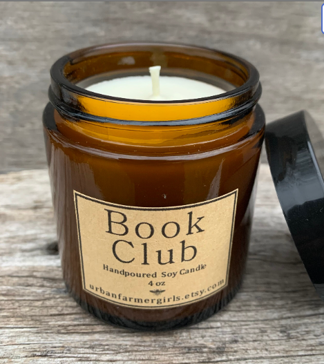 Book Club Hand Poured 4 oz Soy Candle