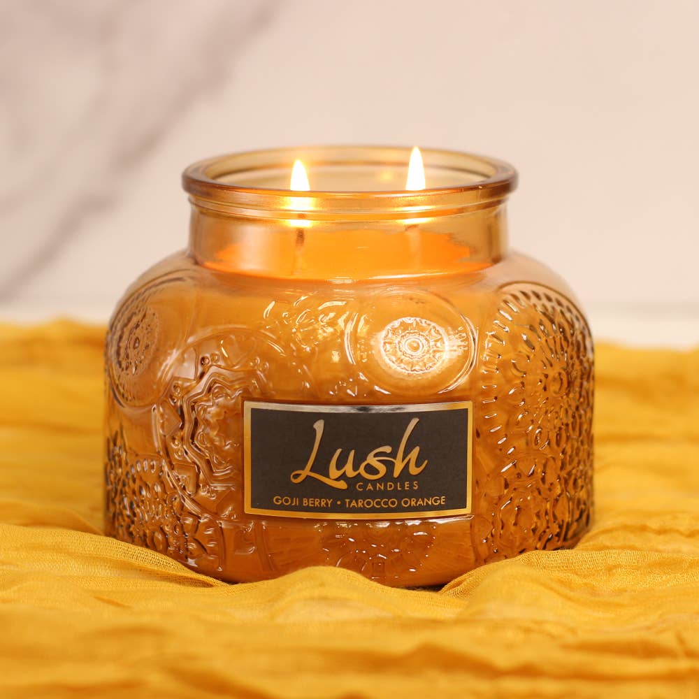 A Cheerful Giver - Lush Candle (20oz.) – Goji Berry Tarocco Orange