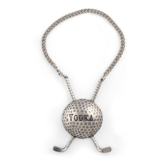Vagabond House - Pewter Golf Ball Decanter Tags