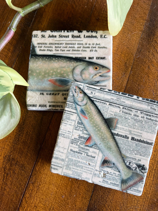 The Fisherman stone coaster-Assorted Designs