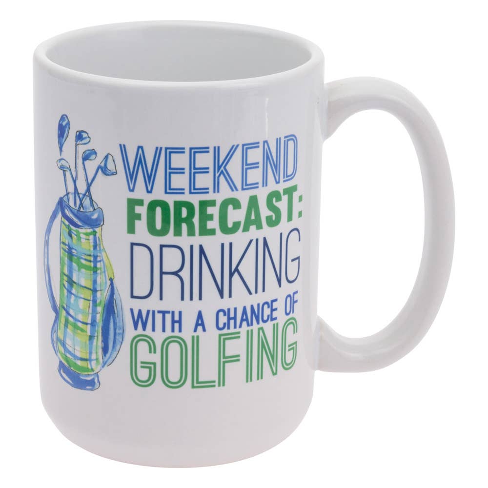 Chance Of Golfing 15 oz. Ceramic Mug Rosanne Beck