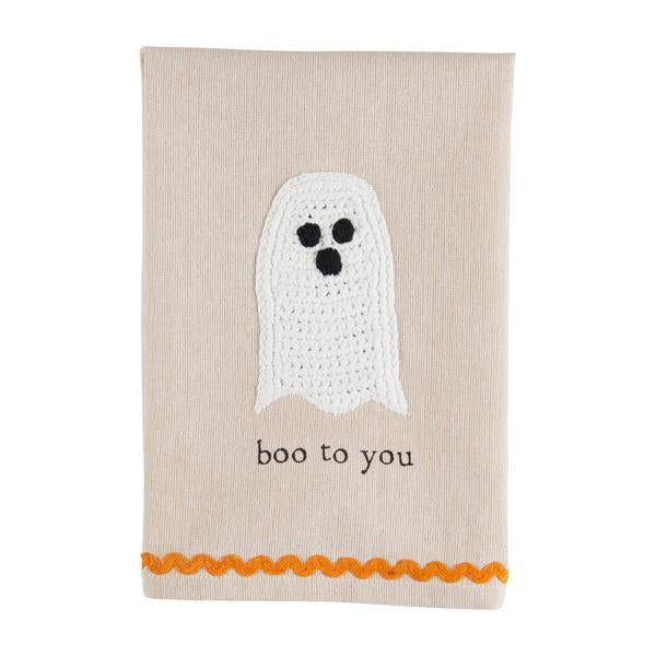 BOO CROCHET TOWEL