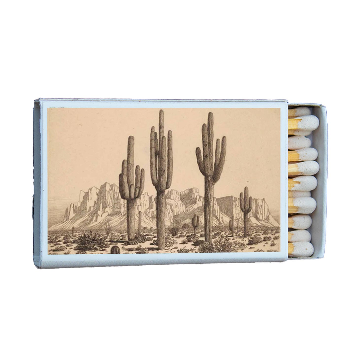 Cactus Arizona Matchbox • Candle Acc • Decorative Matches