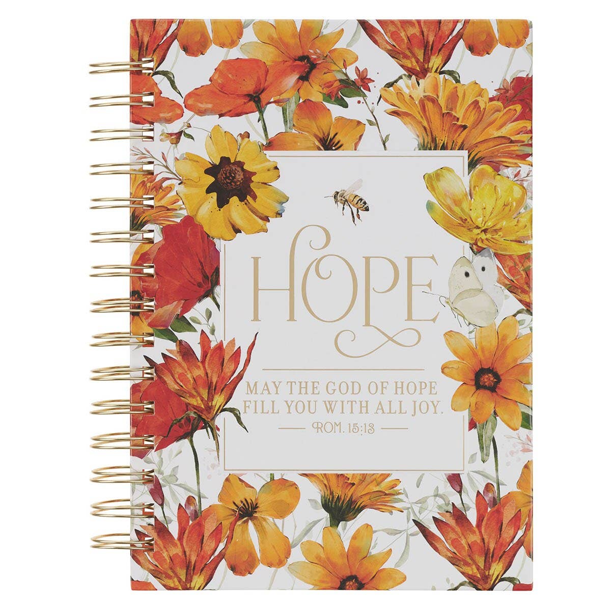 Christian Art Gifts - Journal Spiral God of Hope Rom. 15:13