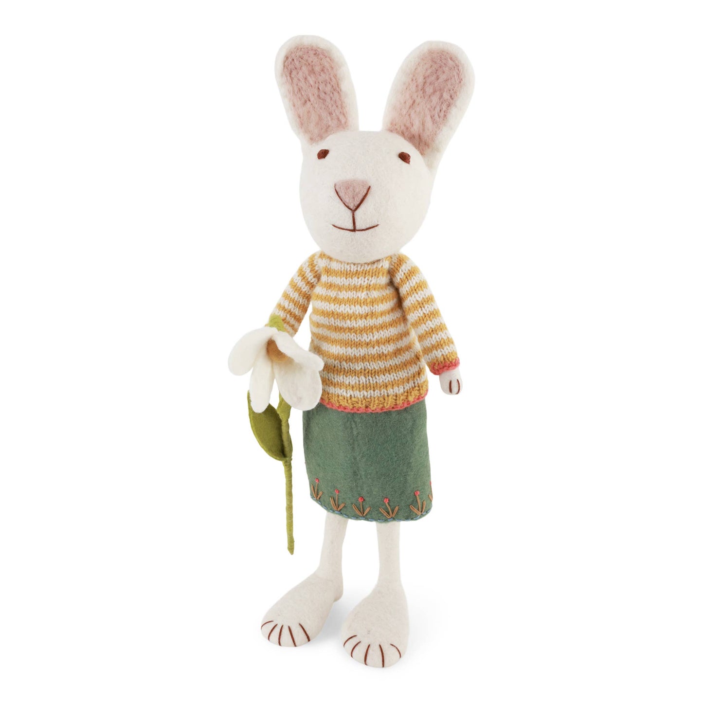 X-large White Girly Bunny w/Skirt & Snowdrop