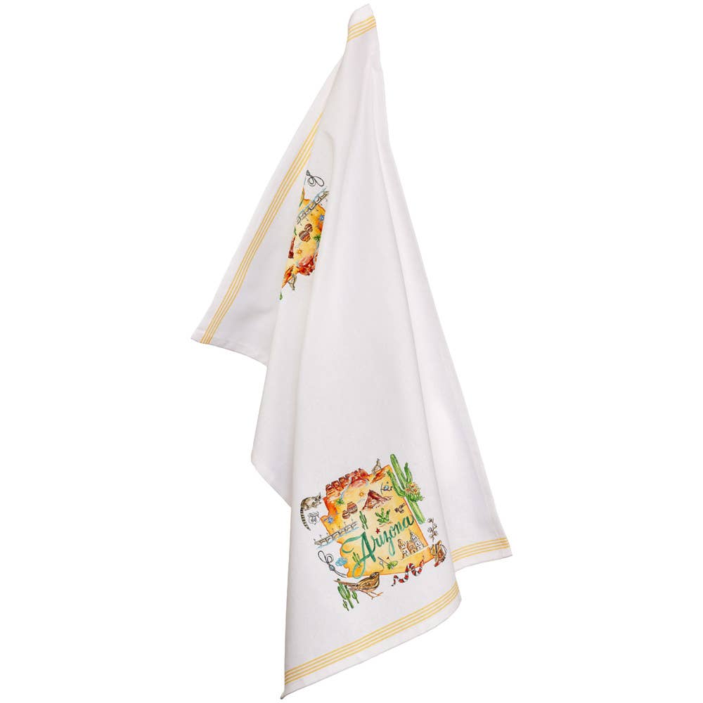 AZ Arizona State Collection 28" Cotton Tea Towels Set Of 2
