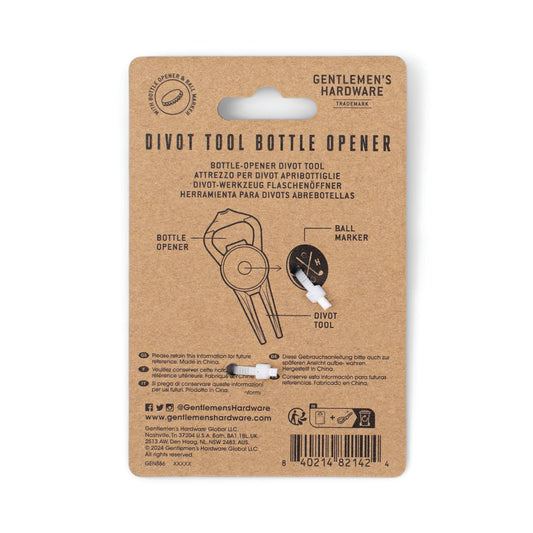 Gentlemen's Hardware - Divot Tool Bottle Opener