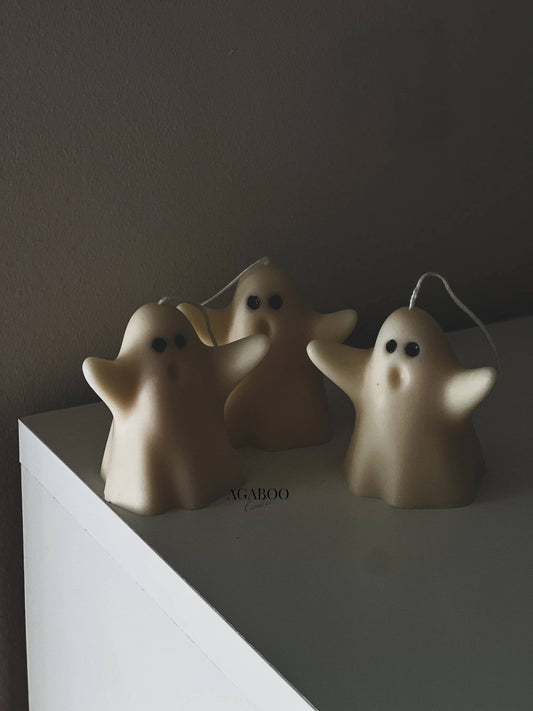 Halloween Cute Ghosts Candle 3x3in