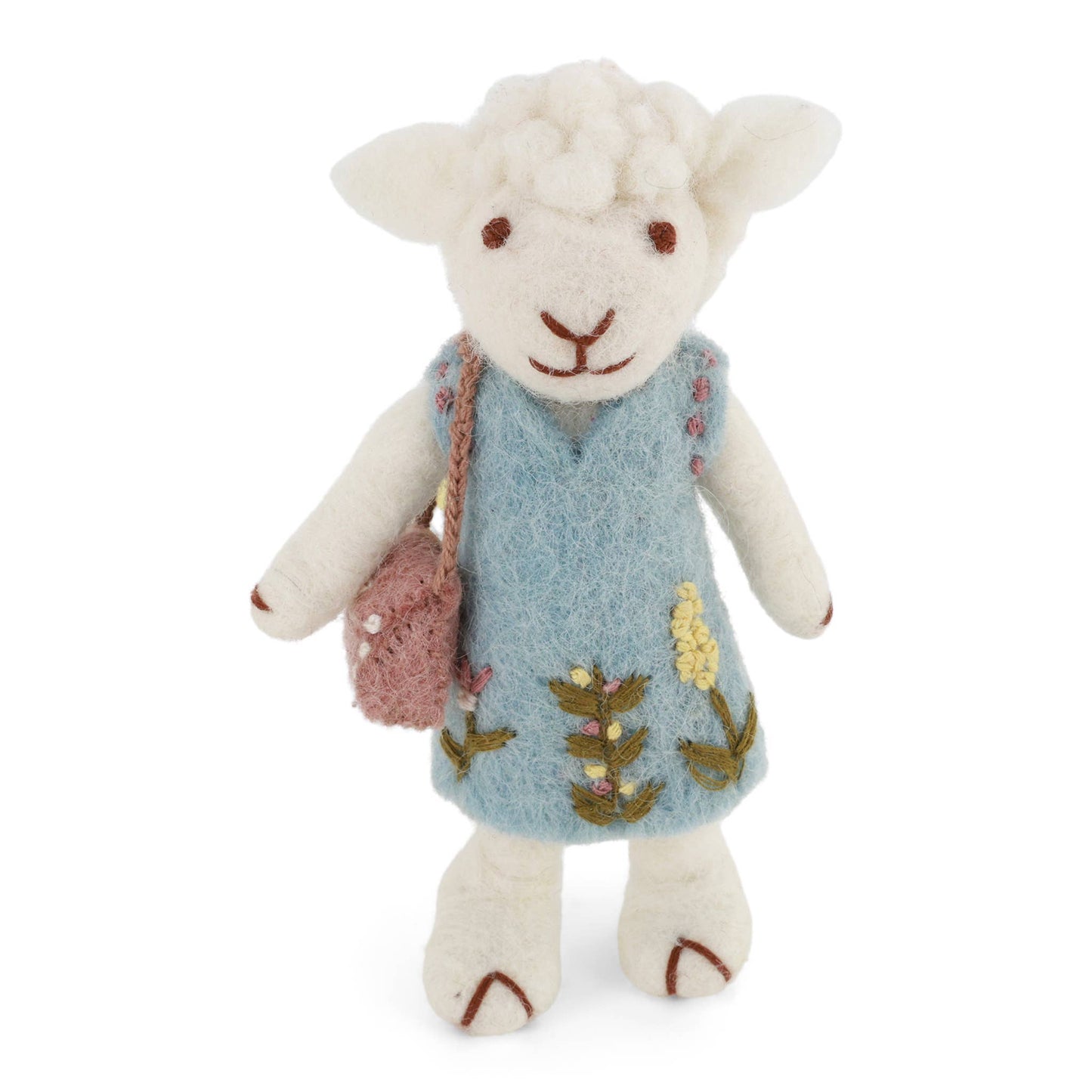 White Sheep w/Light Blue Dress & Purse