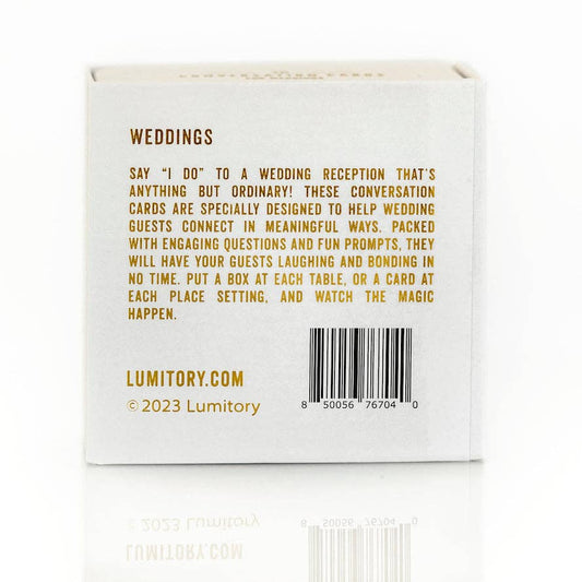 Wedding Conversation Cards: Case of 12 with Free Display