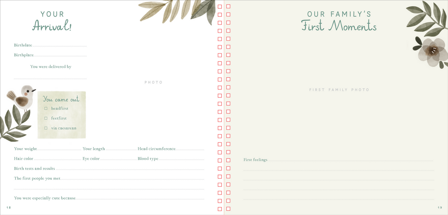 Baby's First Years: Baby Book and Keepsake Photo Album