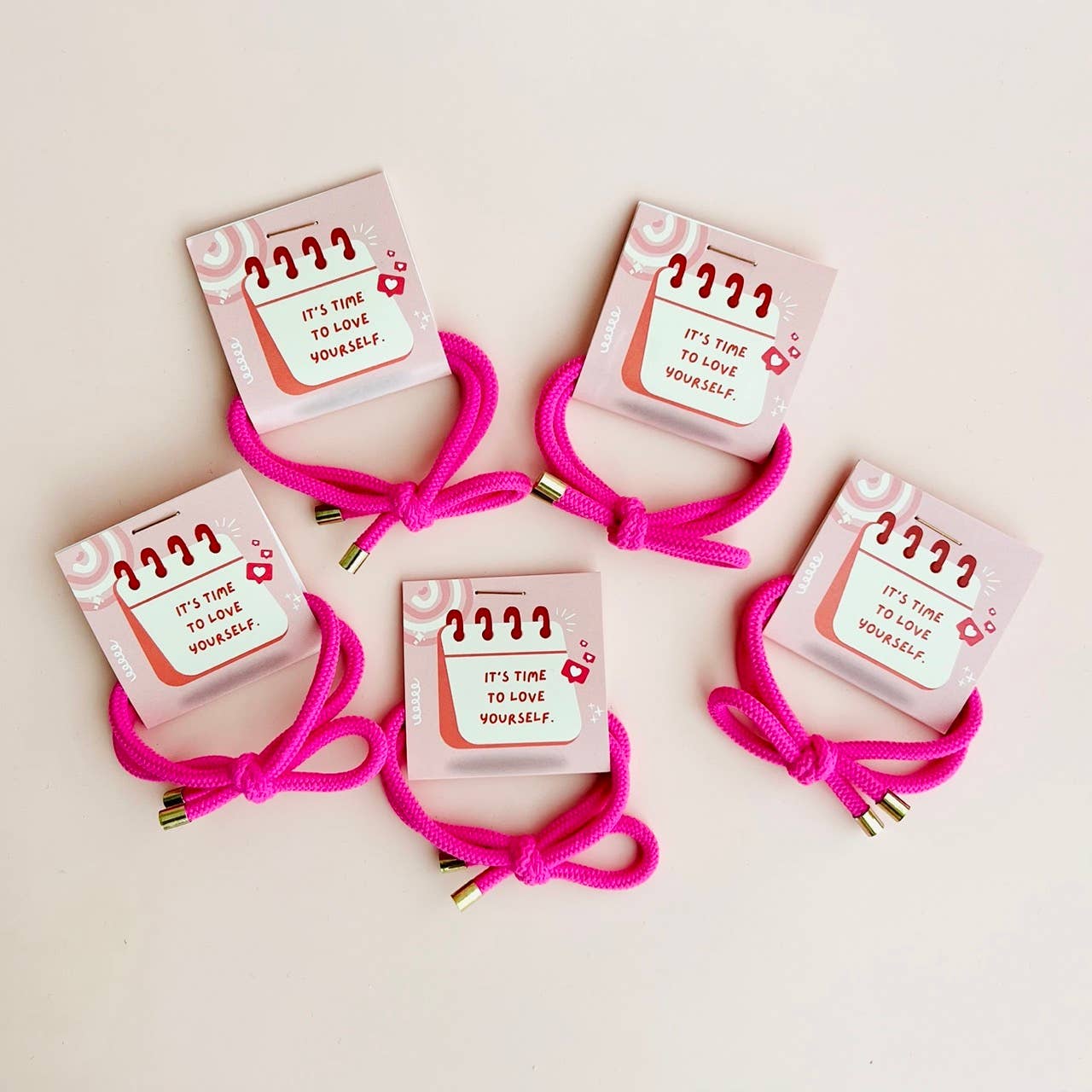 Coletero "Ámate a ti mismo" - Regalo de agradecimiento rosa