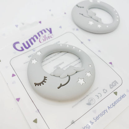 Moon and Stars Silicone Teething Toy