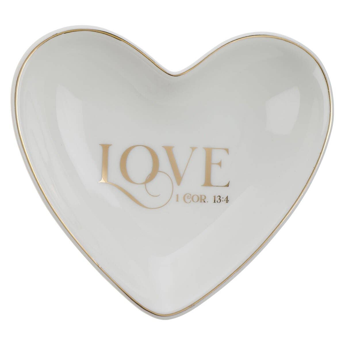 Trinket Tray Love Heart Love 1 Cor. 13:4