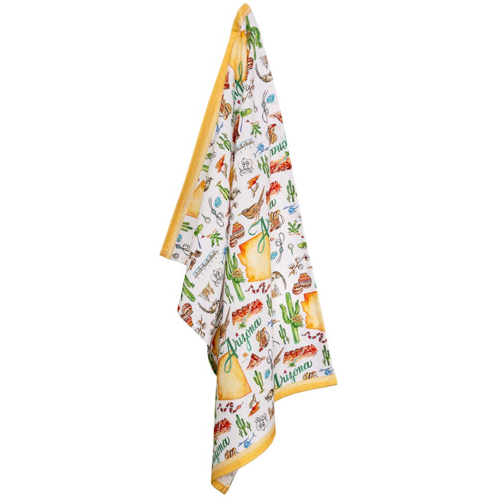 AZ Arizona State Collection 28" Cotton Tea Towels Set Of 2