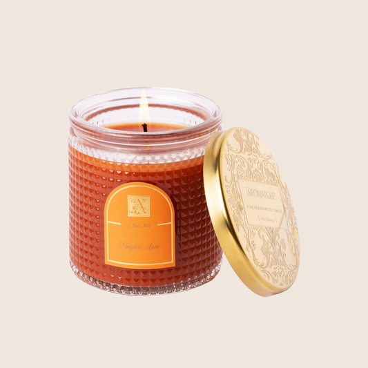 Pumpkin Spice - Textured Glass Candle