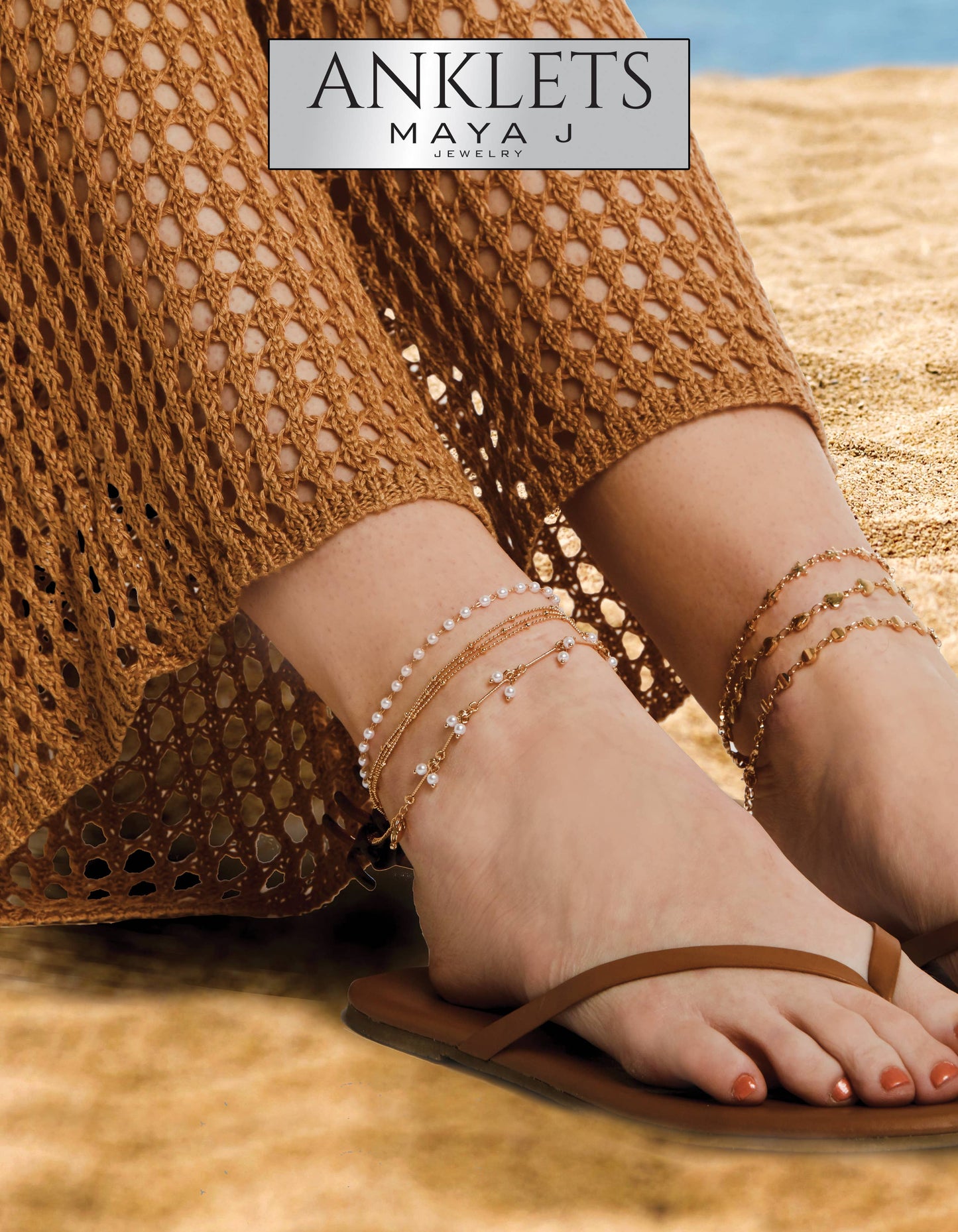 14K Gold-Plated Anklet Bracelet