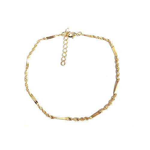 14K Gold-Plated Anklet Bracelet