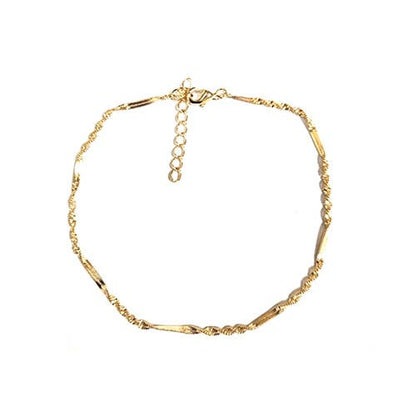 14K Gold-Plated Anklet Bracelet