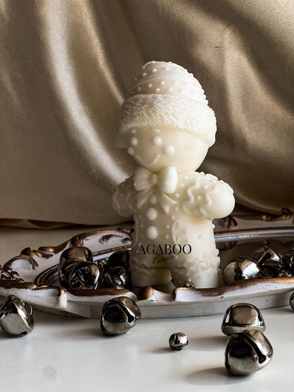 Festive Gingerbread Man Scented Candle 6x3.5in - Christmas
