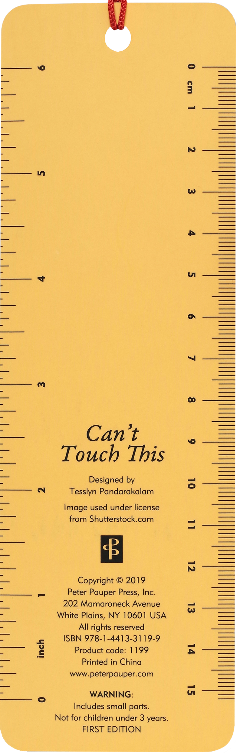 Can't Touch This Beaded Bookmark