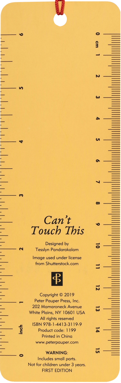 Can't Touch This Beaded Bookmark