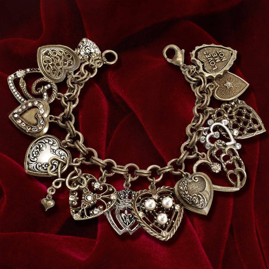 All My Love - Heart Charm & Locket Bracelet