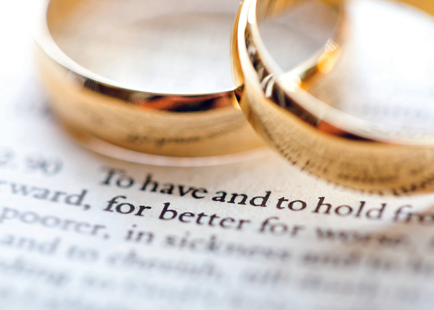 Two Gold Rings Greeting Card