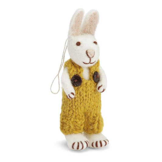 White Bunny with Ochre Pants