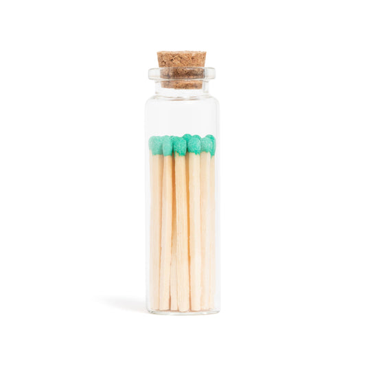 Clover Green Matches in Small Corked Vial