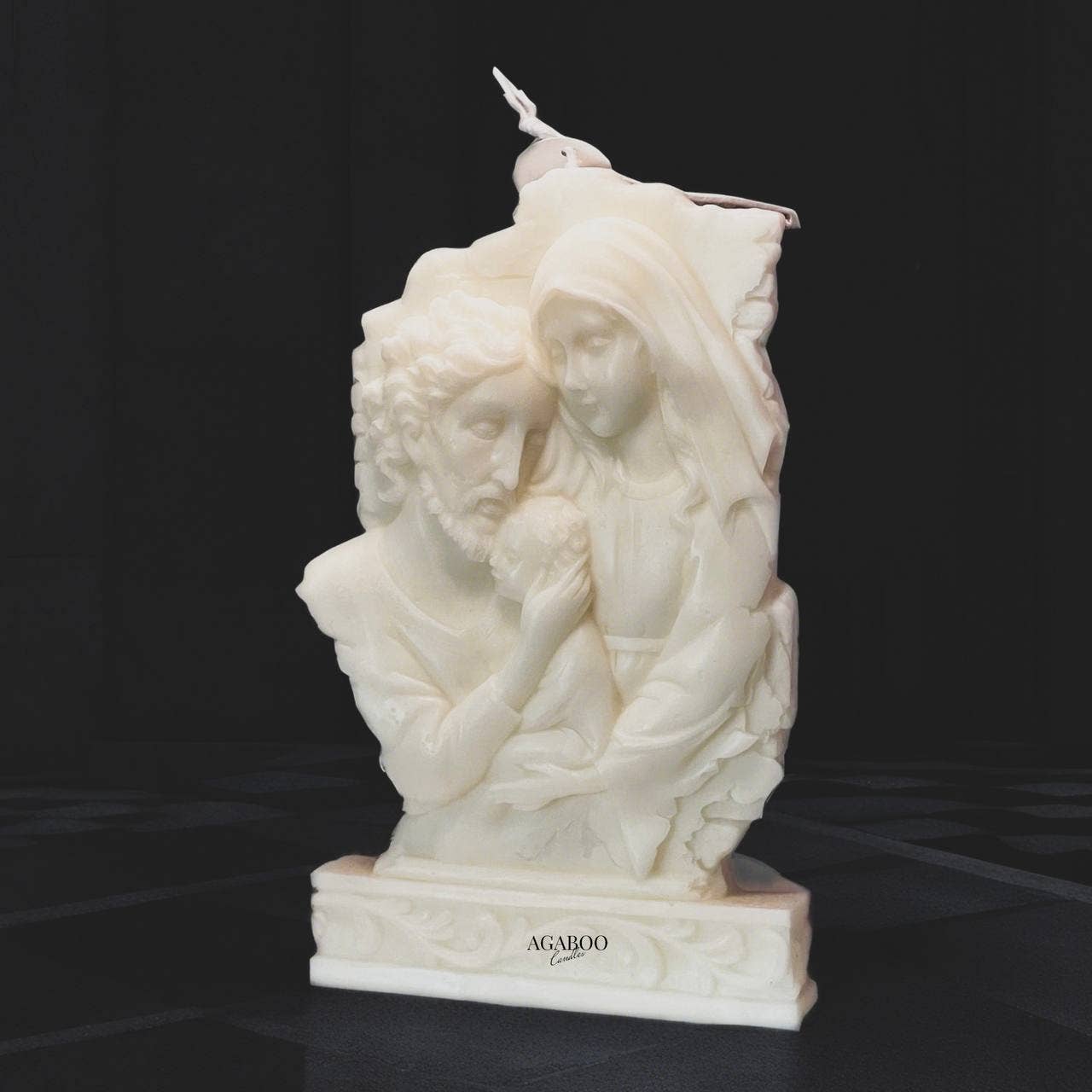 Catholic Holy Family Candle 8x5x1in - Religion