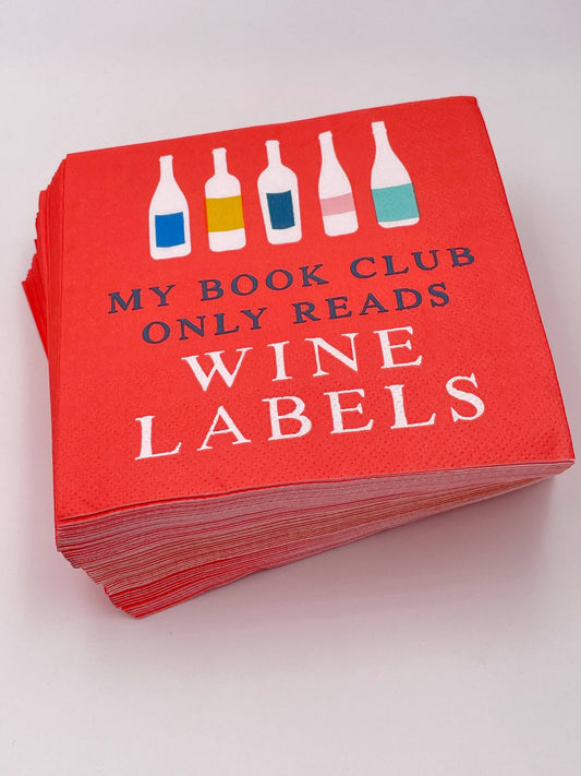 Cocktail Napkins Funny Napkins | My Book Club