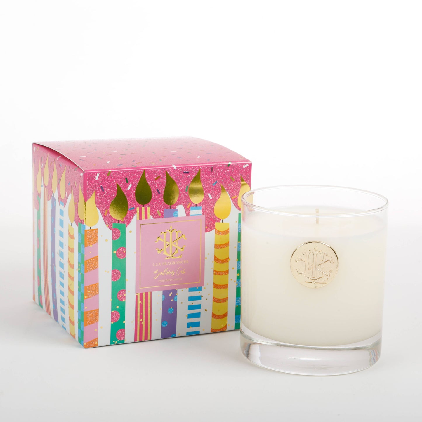 Birthday Cake 8 oz. Designer Box Candle