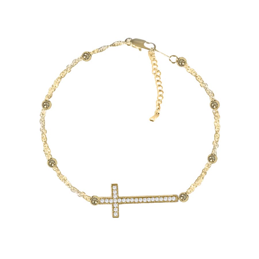 14K Gold-Plated Anklet Bracelet