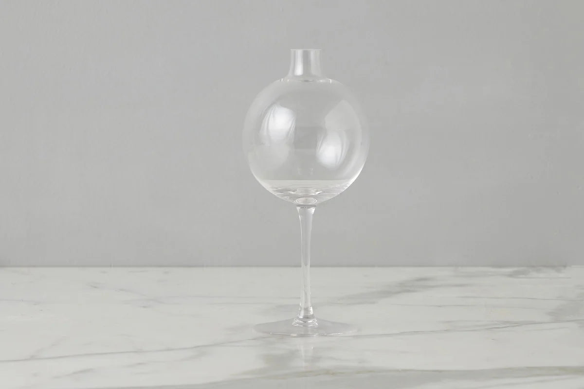 Clear Wine Glass Vase