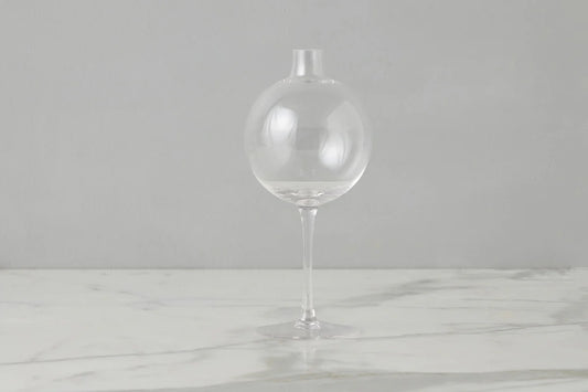 Clear Wine Glass Vase