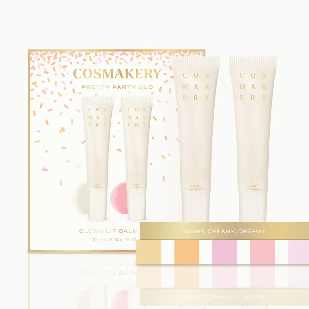 Glowy Lip Balm Duo -Vanilla Glaze/Melon Pop