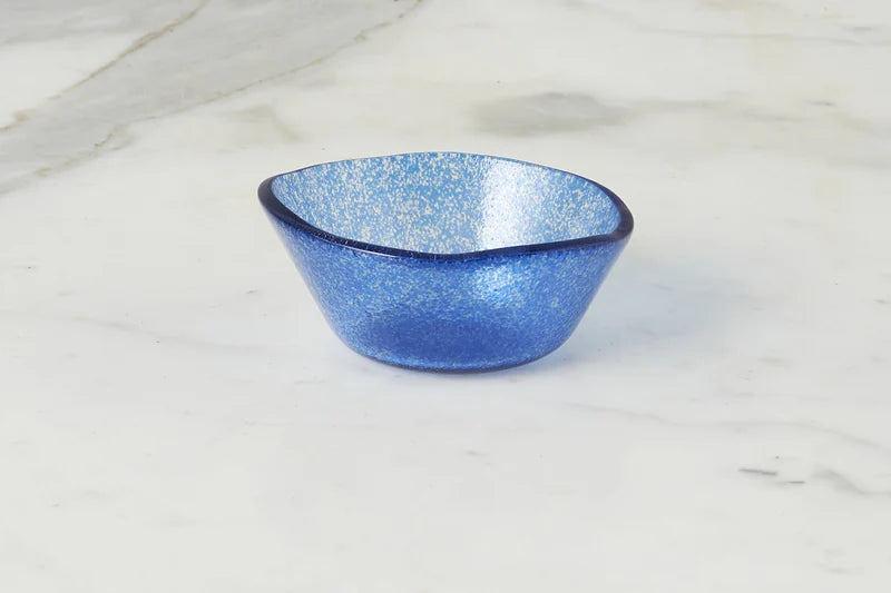 Glass Dipping Bowl, Navy Blue