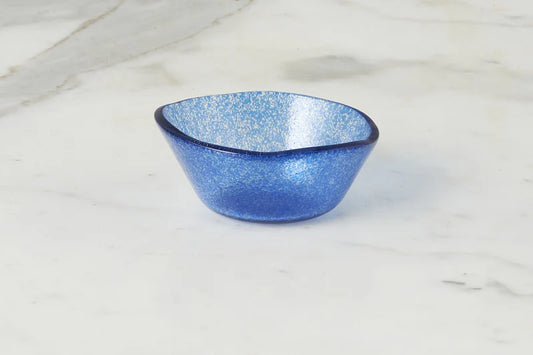 Glass Dipping Bowl, Navy Blue