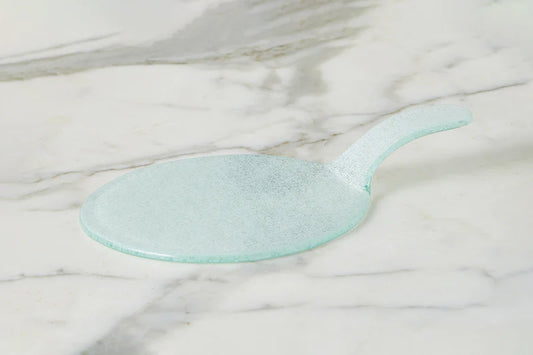 Glass Stacking Appetizer Plate, White