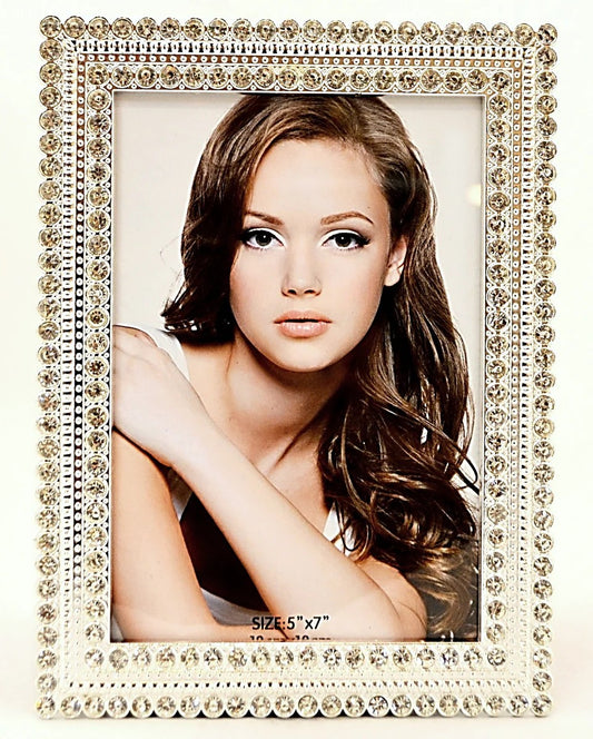 Jeweled Marquis Picture Frame with Swarovski Crystal