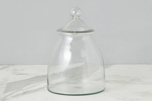 Vintage Glass Bon Bon Jar with Lid -small