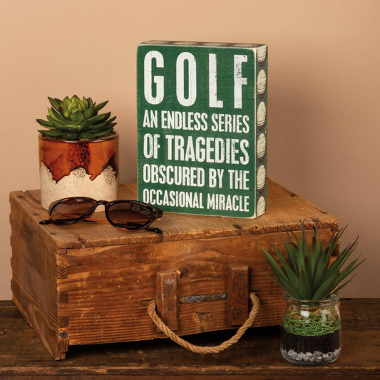 Golf Tradegy Sign