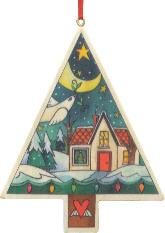 Adorno "Cabaña navideña"