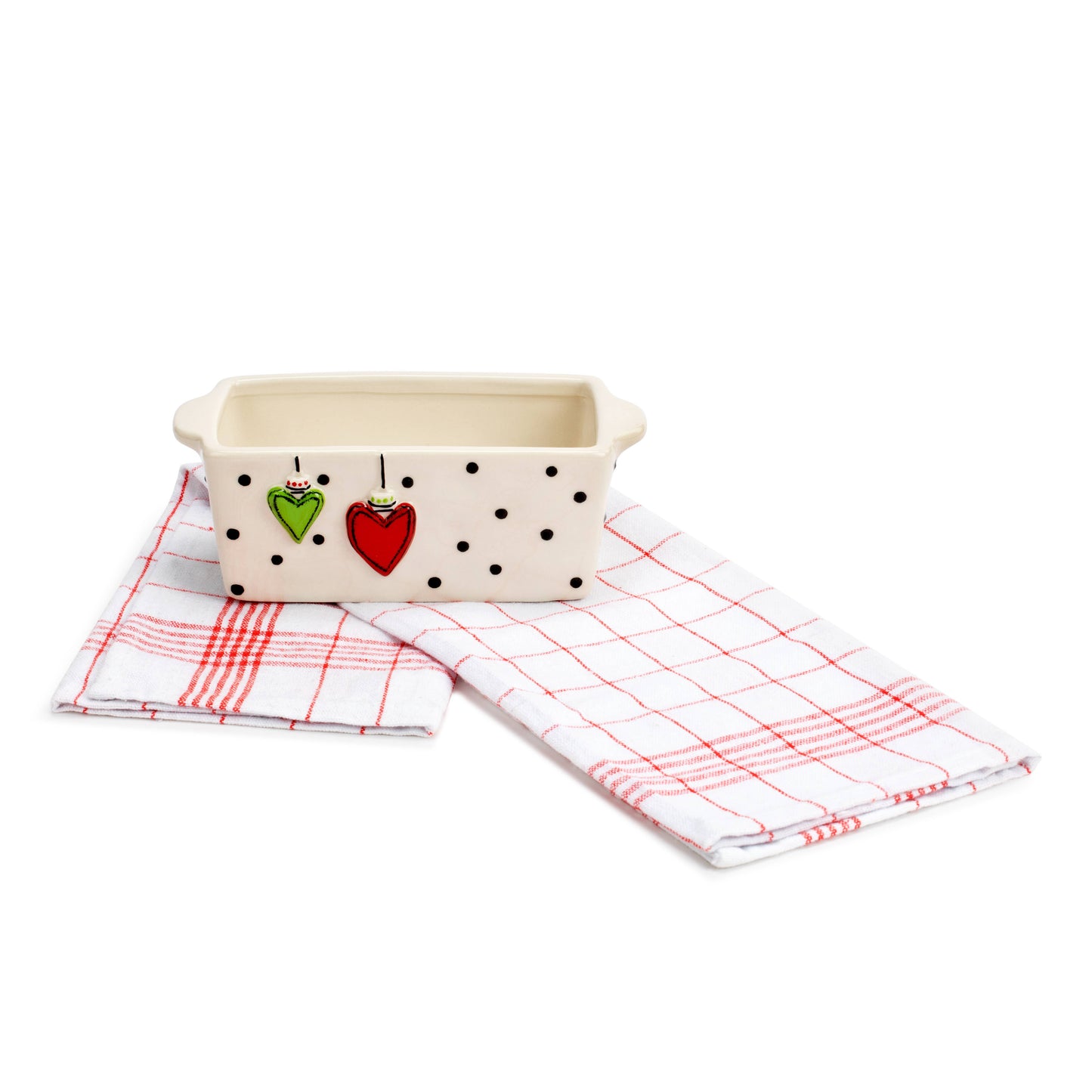 Mini Loaf Pan with Towel Set - Hearts