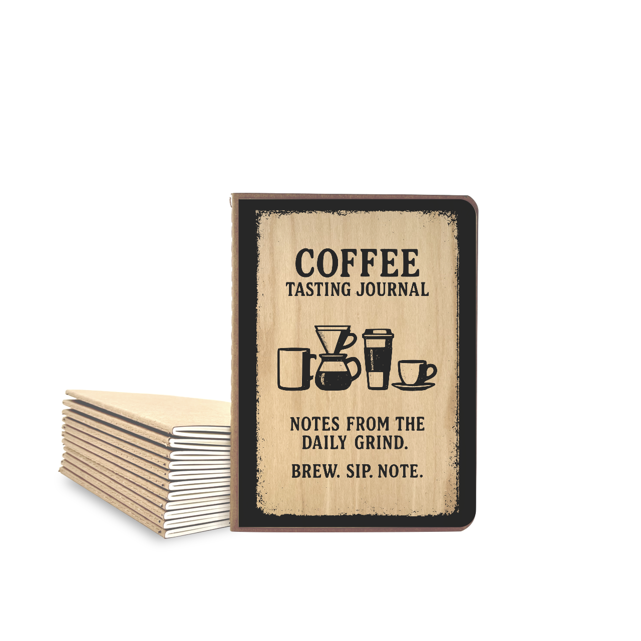 Coffee Tasting Journal - Wood Cover