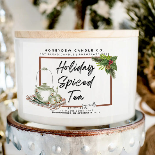 3 Wick Candle 12 oz Holiday Spiced Tea