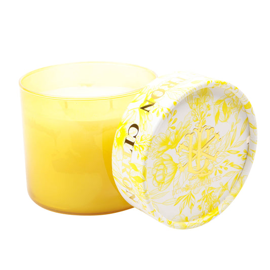 Citron 15 oz 2 wick Decorative Lid Candle
