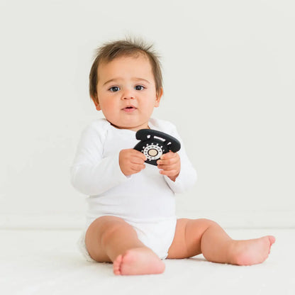 Vintage Phone Teether Toy for Teething Babies -Fun Baby Gift