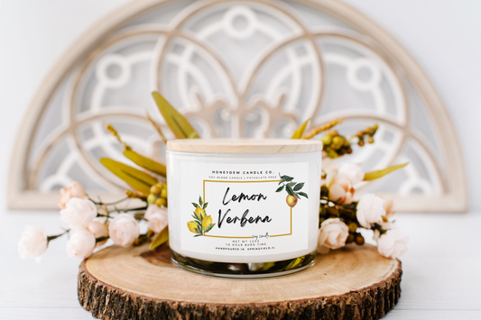 3 Wick Candle Lemon Verbena
